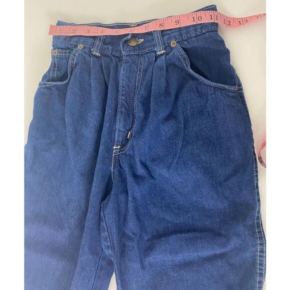 Vintage 80s Chic Mom Jeans High Rise High Waist Retro Pleated Twee - Size 4 - Picture 2 of 11